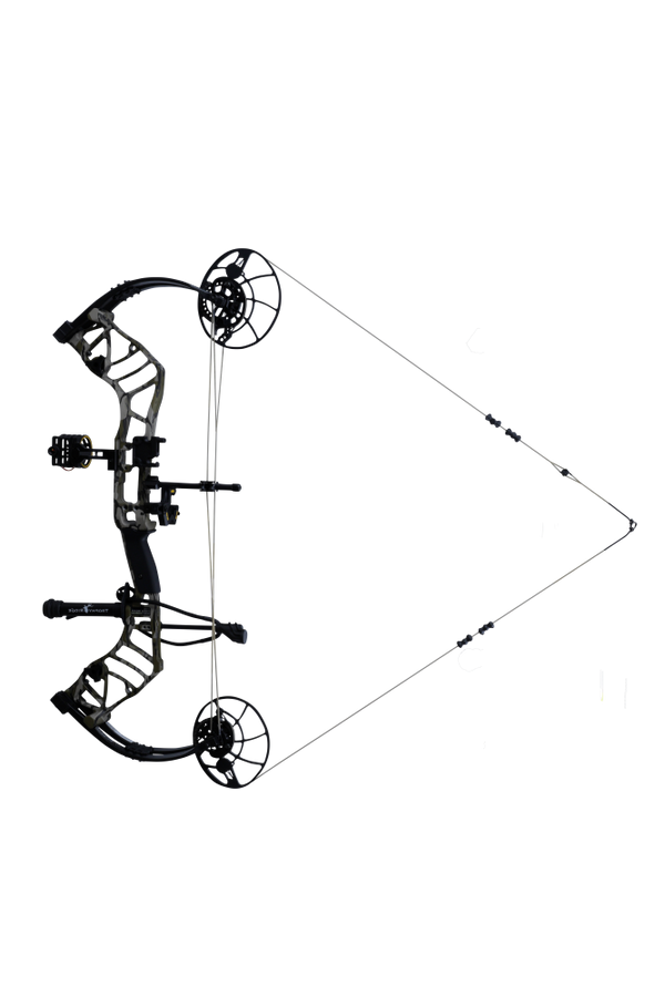 Bear Archery Legend 30 RTH hunting bow package features a 30" ATA and forgiving 6.37" brace height.