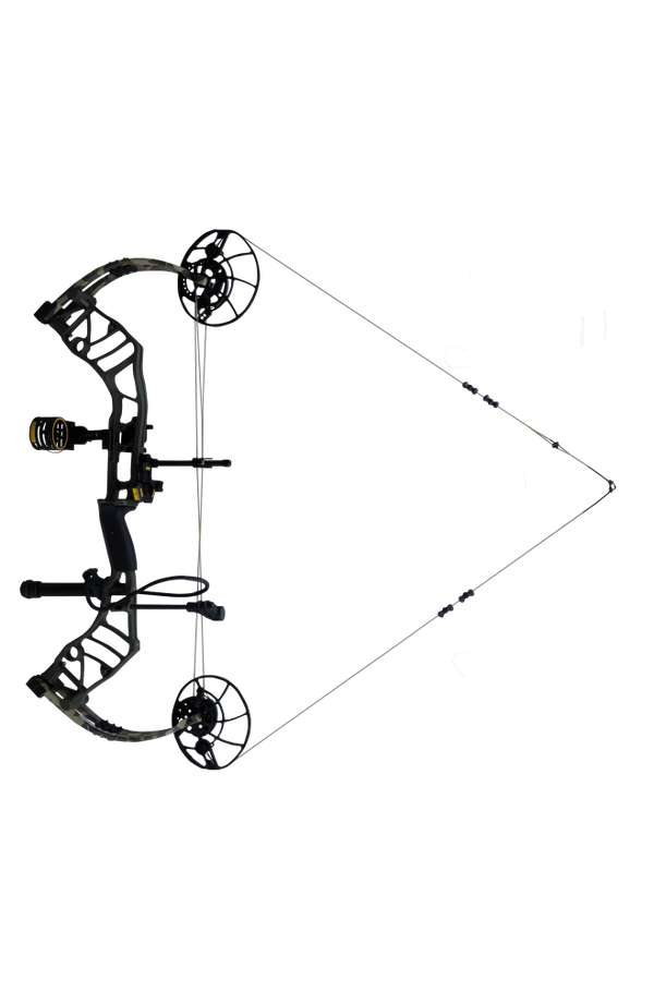 Bear Archery Legend 30 RTH hunting bow package features a 30" ATA and forgiving 6.37" brace height.