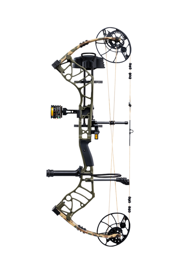 High-performance Bear Archery Legend 30 RTH compound bow for hunting with an advanced hybrid cam system.