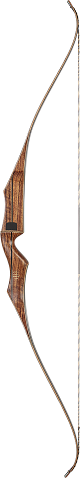 Bear Archery Super Kodiak 60" Recurve Bow - Black/Brown Maple Finish - Right Hand - 30 LBS_1